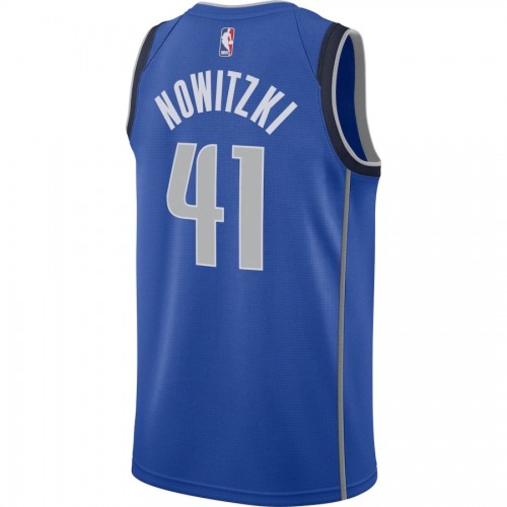 Men's Dallas Mavericks Dirk Nowitzki #41 Royal Swingman Jersey - Icon Edition-Pro Kit Vault | Brand New 26/27 Sports Jerseys